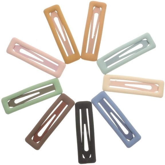 Pawsdot 9Pcs Snap Hair Clips for Girls in Blue Tone for Everyday Face Washing Use