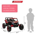 thumbnail image 7 of EastVita Ride on UTV Car, 24V Ride on Car Battery Powerd Electric Off-Road UTV Car w/Remote Control, 200W Motor, Spring Suspension, Music, LED Lights, ATV, Red, 7 of 7