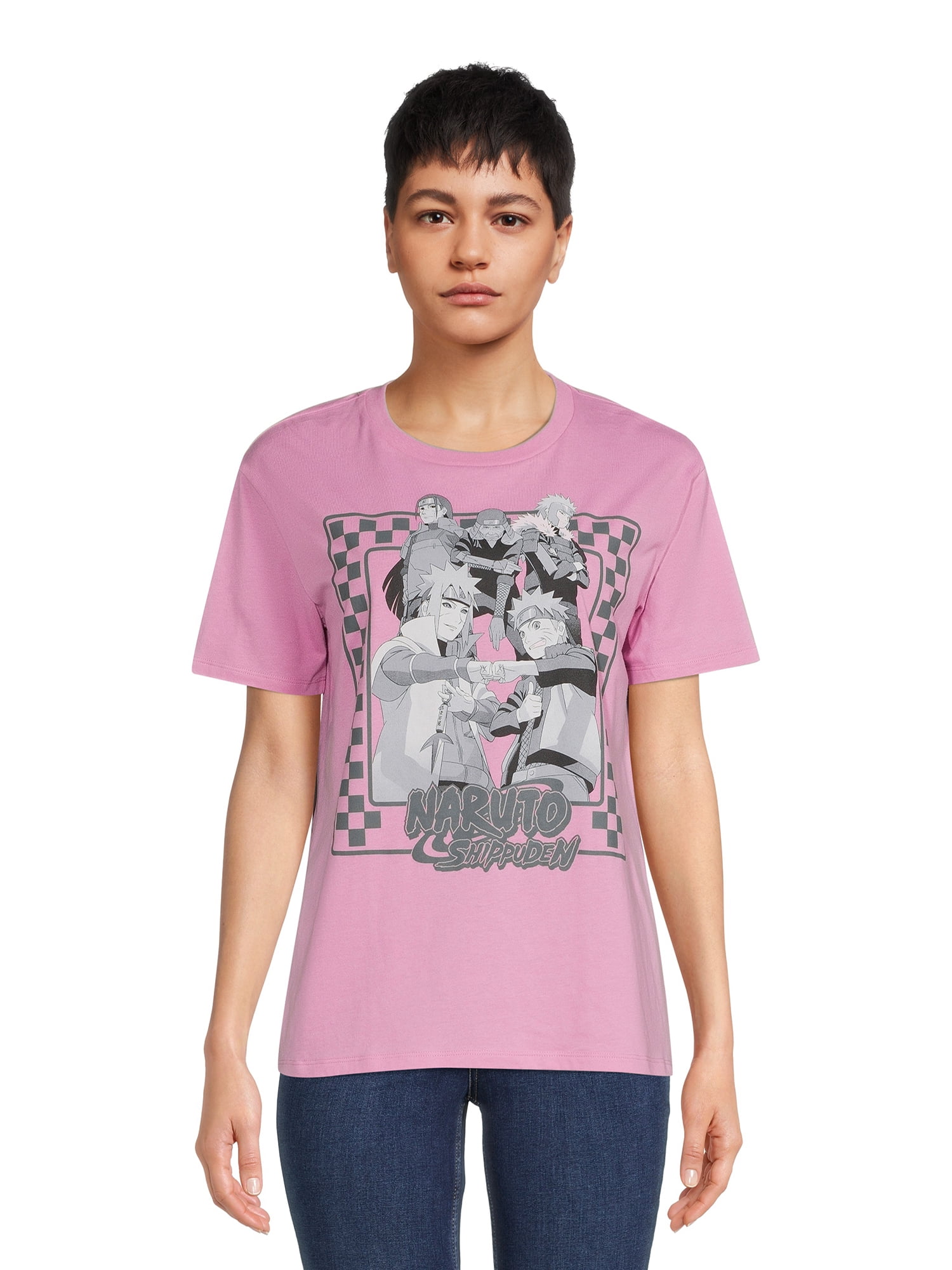 Abbigliamento Naruto Shippuden: Team Naruto Black (T-Shirt Donna Tg. L