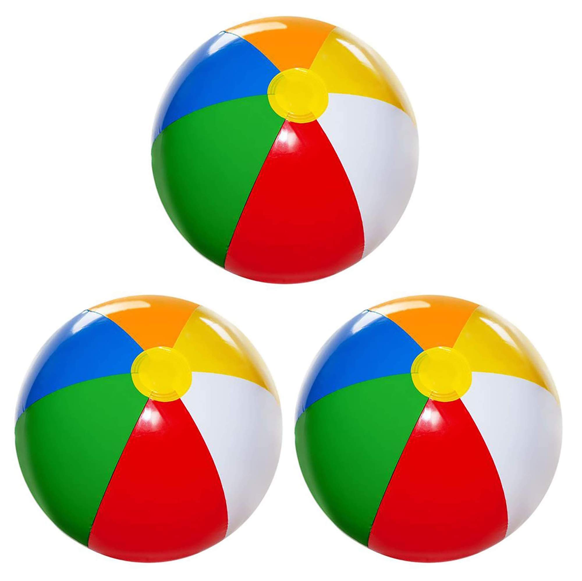 Rainbow Inflatable Beach Ball for Pool Birthday Parties, Summer Water