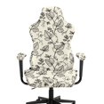 thumbnail image 3 of Whosucclay Green Leaf Print Gaming Chair Covers Slipcovers, Stretch Washable Removable Computer Reclining Gaming Chair Protector Slipcovers with Armrest Cover (No Chairs), 3 of 8