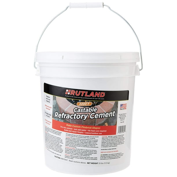 Rutland Castable Refractory Cement - 25 lbs