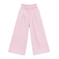 thumbnail image 3 of Posijego Girls Boho Pants Stretch High Waisted Print Wide Leg Casual Beach Summer Vacation Trousers Pants with Pockets, 3 of 7