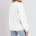thumbnail image 6 of Sorvello Sweatshirt For Women Crewneck Fleece Pullover Sweatshirts No Hood Oversized Long Sleeve Tops Casual Comfy Fall Clothes White XL, 6 of 6