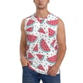 thumbnail image 1 of Balery Watermelon Camisetas sin mangas para hombre, absorbe la humedad y protege contra el mal olor.-Medium, 1 of 7