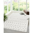 thumbnail image 2 of Rugs.com Moroccan Trellis Collection Rug – 8' x 10' Ivory And Gray Medium Rug Perfect For Living Rooms, Large Dining Rooms, Open Floorplans, 2 of 7