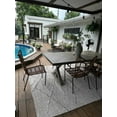 thumbnail image 3 of Hauteloom Siesta Outdoor Rug - Outside Porch Patio Area Rug Carpet - Waterproof Rug - Farmhouse - Grey - 7'6" x 10', 3 of 19