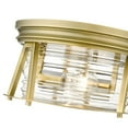 thumbnail image 5 of 2 Light Flush Mount In Transitional Style-6.5 Inches Tall And 12 Inches Wide-Rubbed Brass  Finish Z-Lite 491F2-Rb, 5 of 5