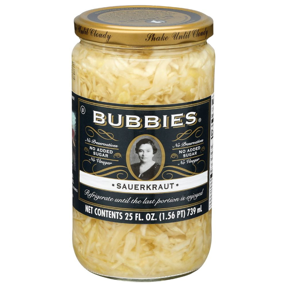 Bubbies Sauerkraut, 25 Ounce 6 per case.