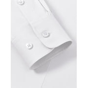 Siliteelon Women's Long Sleeve Button Down Shirts Wrinkle-Free Office Work Blouse