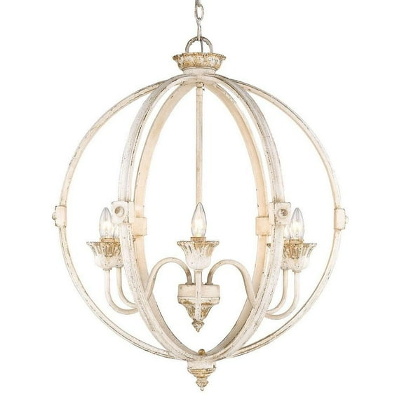 Chandelier 6 Light Steel Bailey Street Home 170-Bel-2942268