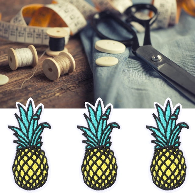 Cloth Sticker, Full Color Good-looking Material Clothing Decoration, Pineapple Shaped Not Easy To Fade For Women Girls