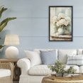 thumbnail image 3 of Stupell Industries Traditional Mantle Arrangement of Soft Blossoms Black Floating Frame Canvas Art, 21 x 31, by Petals Prints Design, 3 of 8