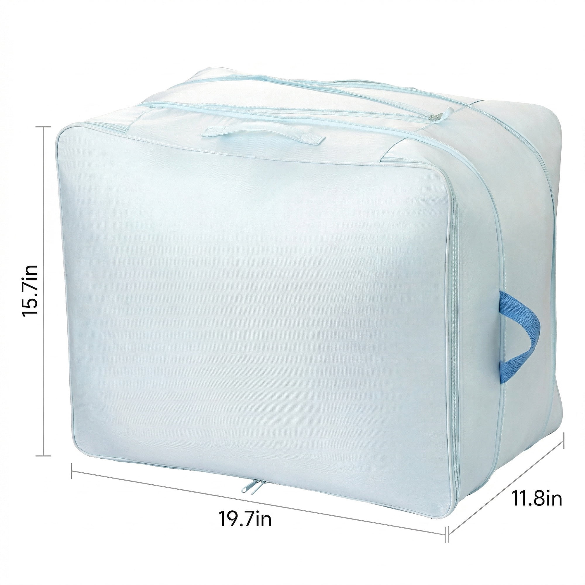 Unique Bargains Clothes Storage Bags for Organizing Bedroom Light Blue 19.7"x15.7"x11.8"