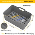 thumbnail image 2 of Silicone Air Fryer Liners, 2Pcs Air Fryer Silicone Reusable Liners Square,Food Safe Air Fryers Oven Accessories,Replacement Of Flammable Parchment Liner Paper,Silicone Baking Tray Pots, 2 of 6