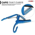 thumbnail image 4 of Aluminum Guitar Capo Bundle w/ 6 Picks & Bag - Silicone Padding for Guitar, Ukulele, Banjo, 4 of 10