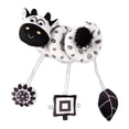 thumbnail image 2 of Juguetes de peluche en espiral para bebé, cochecito de juguete elástico en blanco y negro Vaca, 2 of 9