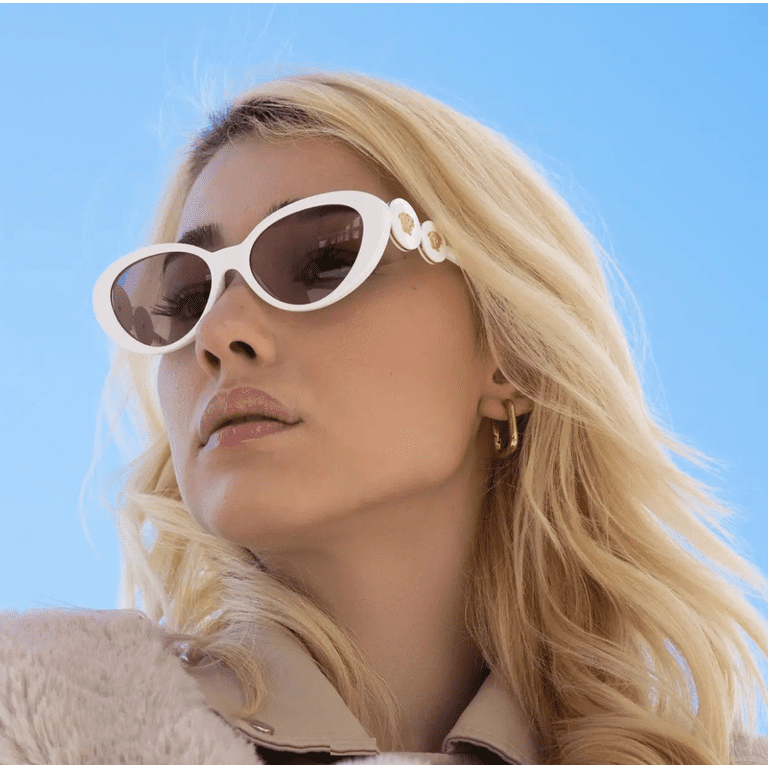 Versace VE 4433U Plastic Womens Cat-Eye Sunglasses White  display picture 2