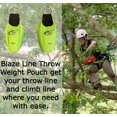 thumbnail image 5 of Blaze Line Arborist Throw Line Weight Ball Pouch Bag for Tree Rope Climbing 2-Pack 8 and 12 oz- Neon Green, 5 of 10