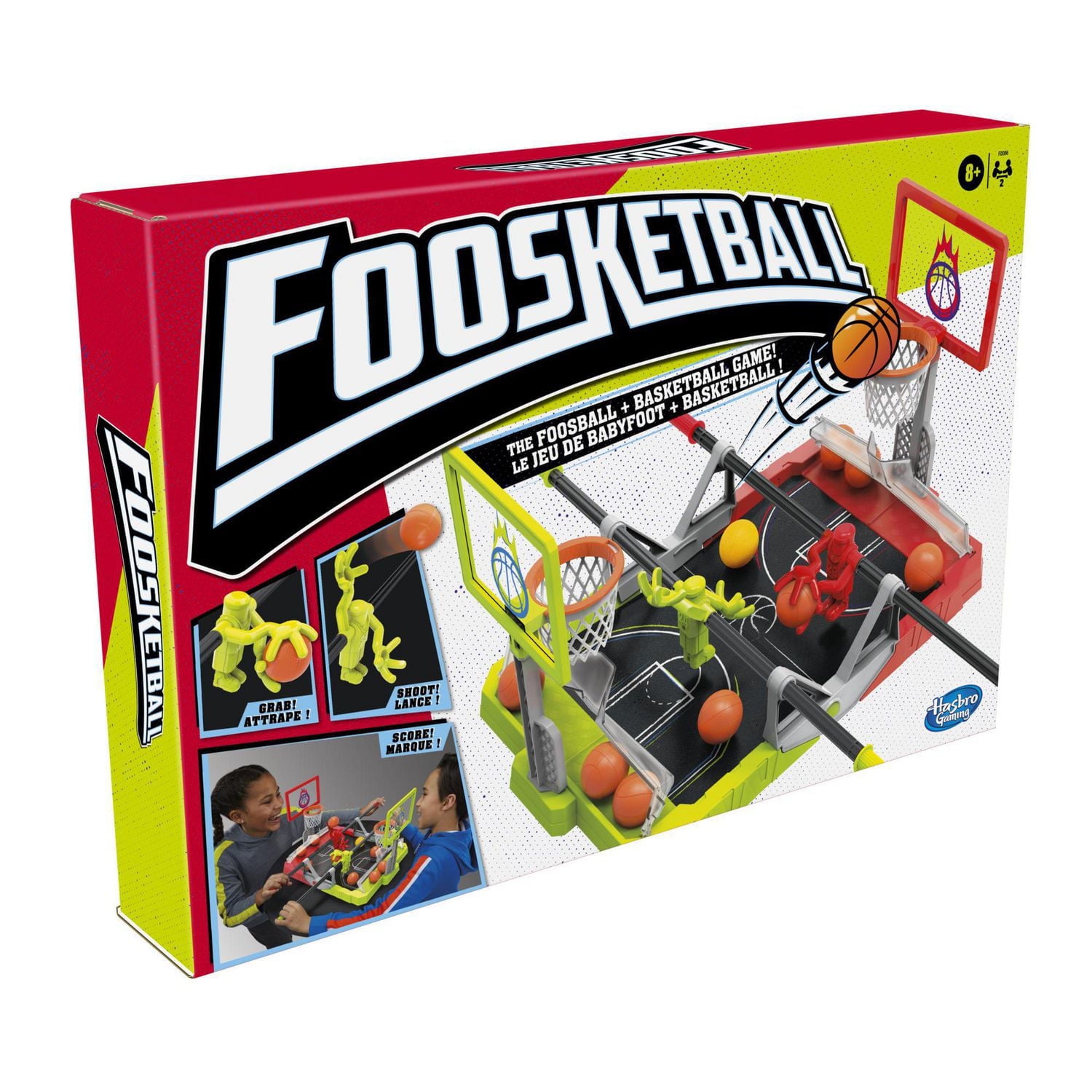 Foosketball, jeu de babyfoot et de basketball, jeu de table pour enfants