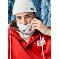 thumbnail image 6 of ZAFUL for Junior Letter Graphic Embroidered Fleece Mask Hoodie White S, 6 of 6