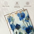 thumbnail image 6 of Elephant Stock Abstracted Floral In Blue I Wall Art - Vertical Canvas Wall Art - Living Room Wall Decor - Abstract Canvas - Blue And Brown Decor By Silvia Vassileva - 8" x 12", 6 of 8