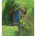 thumbnail image 3 of Ambesonne Hobbits Duvet Cover Sets, Fantasy Hobbit Land House, 2-Queen, Green Brown Blue, 3 of 7