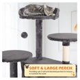 thumbnail image 2 of JTAOT Cat Tree 54" Cat Tower for Indoor Cats Multi-Level Cats Playhouse with Sisal Scratching Post Cat Condo Tall Stand House Cats Furniture Activity Center with Funny Toy, ASHY, 2 of 7