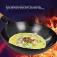 thumbnail image 3 of Sartén wok de hierro antiadherente martillado un mano para cocinar de forma sencilla y práctica, 3 of 7