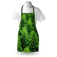 thumbnail image 3 of Nature Apron Broccoli Kale Mother Earth Herbs Themed Fractal Background Foliage Modern Design, Unisex Kitchen Bib Apron with Adjustable Neck for Cooking Baking Gardening, Lime Green, by Ambesonne, 3 of 3