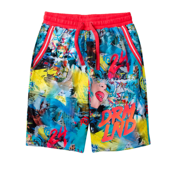 Dreamlands Classic Graphic Swim Trunks Big Men’s 5XL Shorts