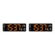 thumbnail image 1 of Matsuzay Modern Digitals Wall Clock Calendar Adjustable NightStand  Brightness naranja 2piezas, 1 of 1