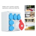 thumbnail image 3 of Caja De Enchufe Industrial, Distribuidor De Energía De Enchufe Portátil Multiusos Para Jardín, 3 of 7