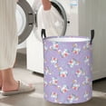 thumbnail image 5 of Sikiie Swan With Stars Print Round Dirty Clothes Basket, Waterproof Standing Foldable Storage Basket, for Laundry Room, Bedroom, Bathroom Storage-Medium, 5 of 6