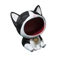 thumbnail image 3 of Estatua de gato, cuenco para dulces, cuenco para llaves de entrada, dibujos animados, creativo, multiusos, decorativo. Negro, 3 of 9