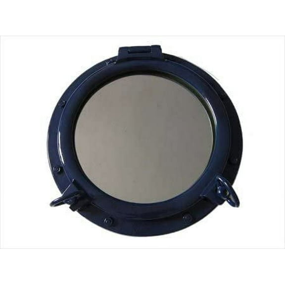 20" Aluminum Porthole Window (Navy Blue) - Round Ears