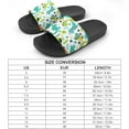 thumbnail image 2 of GZHJMY Stylish Slides for Women Men, Cartoon Cute Dinosaur and Plants Soft Flexible Slip-on Sandals Slippers, 2 of 7