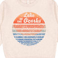 thumbnail image 3 of Inktastic Lake of the Ozarks Distressed Retro Sunset Toddler Sweatshirt, 3 of 4
