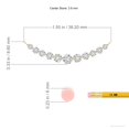 thumbnail image 3 of Angara Collier en Diamant Naturel - Collier Pendentif Rond Contemporain en Or Jaune 14K pour Femmes, 3 of 8