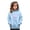 Sky Blue, variant on YOUYEDIAN Toddler Sweatshirt Versatile Warm Loose Casual Cute Print Pocket Design Long Sleeve Hoodie Fashion Solid Color Comfortable Pullover Top