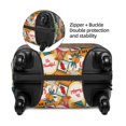 thumbnail image 2 of Yiaed Retro Summer Stamp Print Travel Luggage Cover Suitcase Protector Fits 18-32 Inch Luggage Wheel Covers Patterned Elastic Luggage Anti-scratch（No luggage）-X-Large, 2 of 5