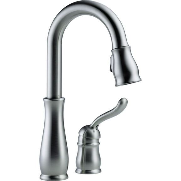 Delta Leland: Single Handle Pull-Down Bar / Prep Faucet