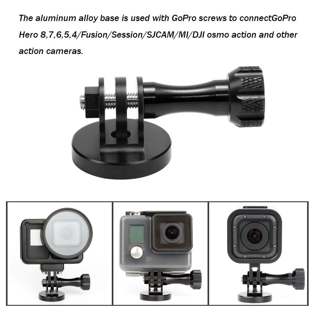 Selfie Stick Sucker Stabilizer For Gopro Aluminum Alloy Action Camera  Accessory Tripod Adapter Tripod Mount Adapter Tripod Mount Base Sports  Camera Accessories GOLD 