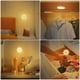 thumbnail image 5 of Luces nocturnas con sensor de movimiento, paquete de 3, 8 LED, recargables por USB, 3 modos ajustables, automático, encendido y apagado, blanco cálido para dormitorio, armario, baño y, 5 of 5