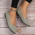 thumbnail image 5 of DIVVce Knit Pointed Toe Ballet Flats For Women Closed Toe Slip On Comfortable Office Casual Footwear, 5 of 5