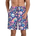 thumbnail image 1 of Fotbe mushroom Skull rainbow color Trajes de Baño Estampados para Hombre, Shorts de Verano de Secado Rápido, Ropa de Playa, Bañadores-3X-Large, 1 of 6