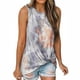 thumbnail image 2 of Camiseta sin mangas Mujer Cuello redondo Top Printed Twisted Vest, Gris, L Methold AP001690-03, 2 of 5