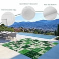 thumbnail image 3 of St. Patrick's Day Outdoor Rug for Patio/Deck/Porch, Non-Slip Large Area Rug 6 x 9 Ft, Green Checked Tri-leaf Grass Gnomes Indoor Outdoor Rugs Washable Area Rugs, Reversible Camping Rug Carpet Runner, 3 of 8