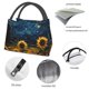 thumbnail image 4 of Easygdp Oil Starry Sky Sunflower Bolsa de Almuerzo Insulada Reutilizable, Bolsa de Mano y Bandolera para Oficina, Trabajo, Viajes, 4 of 6