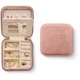 thumbnail image 1 of Joyero Benevolence LA Plush Velvet Travel Dusty Pink, 1 of 1